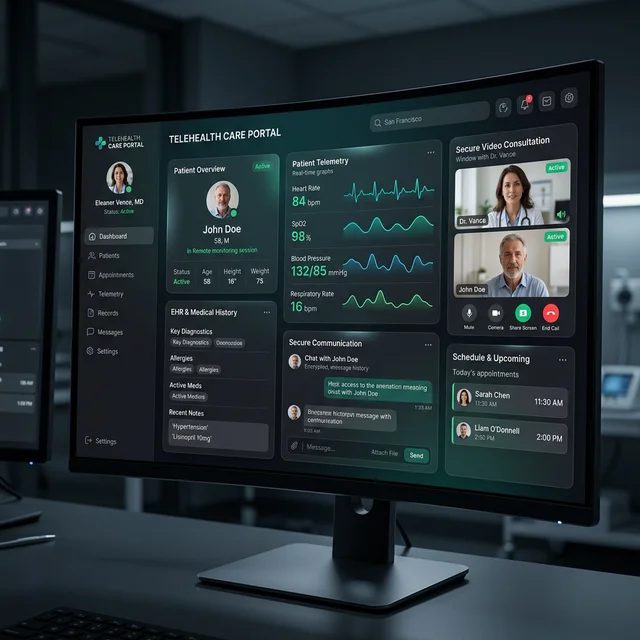 Healthcare IT solutions — HIPAA-ready telemedicine suites and EHR integrations