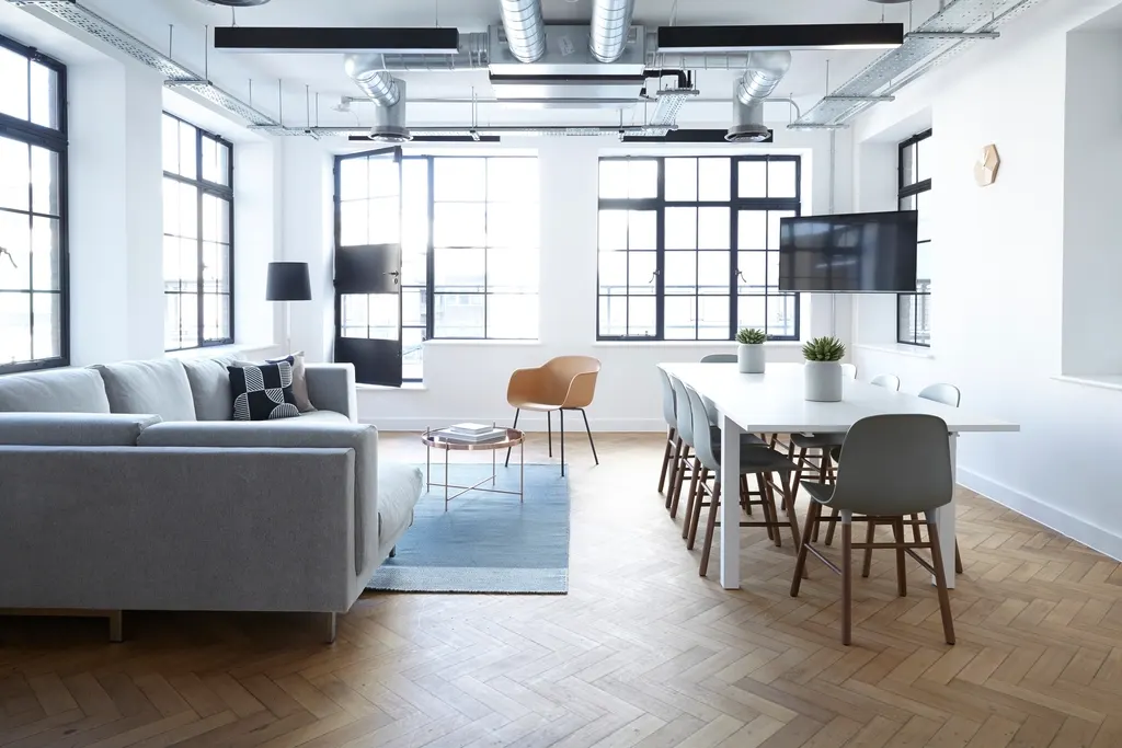 Bright, open coworking space